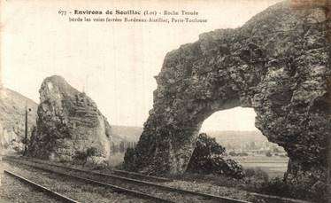 Delcampe - N88274 -cpa Environs De Souillac -roche Troue -voies Ferres Bordeaux Aurillac..... - Souillac