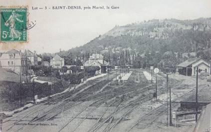 Delcampe - LA GARE - SAINT-DENIS, PRS MARTEL - Autres & Non Classs