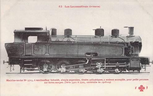 Delcampe - CPA - France - Orlans - Les Locomotives - Machine Tender - Construite En 1908 1909 - Collection F Fleury - Trains